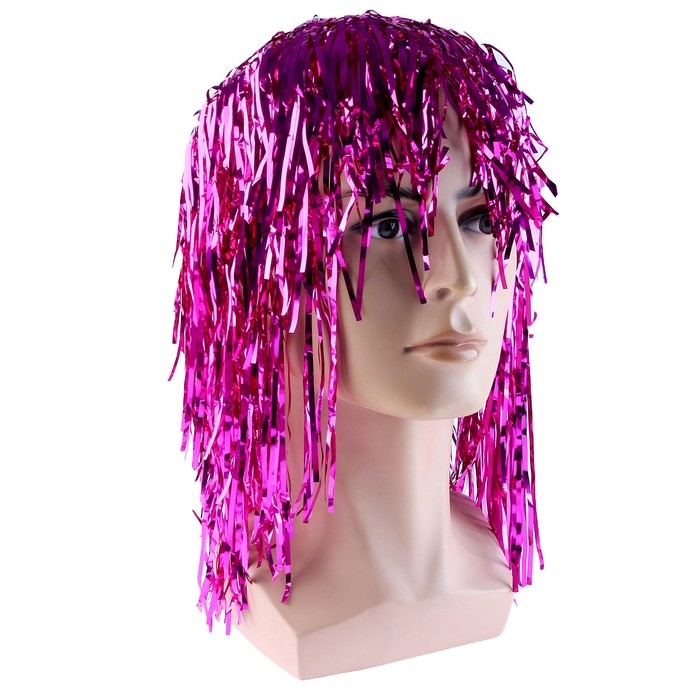 Карнавальный парик «Дождь», 45 см, цвета МИКС Карнавальный парик «Дождь», 45 см, цвета МИКС