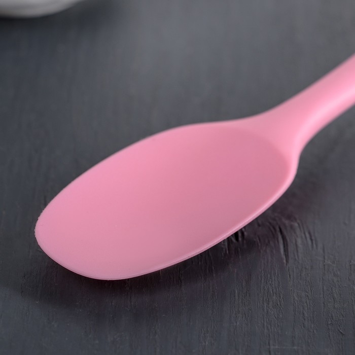 Ложка гарнирная Доляна «Винфор», силикон, 20,7 см, цвет МИКС Ложка гарнирная Доляна «Винфор», силикон, 20,7 см, цвет МИКС