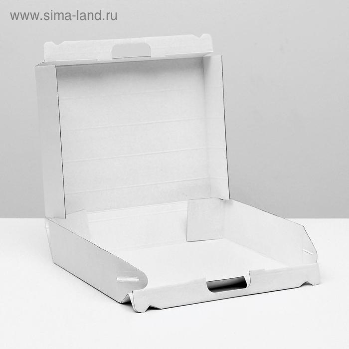 Коробка универсальная с ручкой, белая, 34,5 х 8 х 27 см Коробка универсальная с ручкой, белая, 34,5 х 8 х 27 см