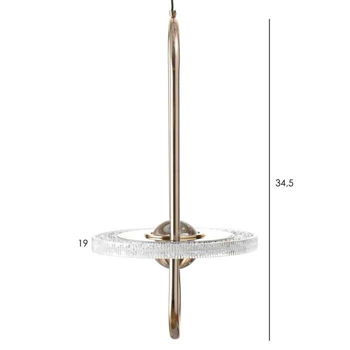 Светильник BayerLux "Имон" 16Вт LED золото 19,5х19,5х37см