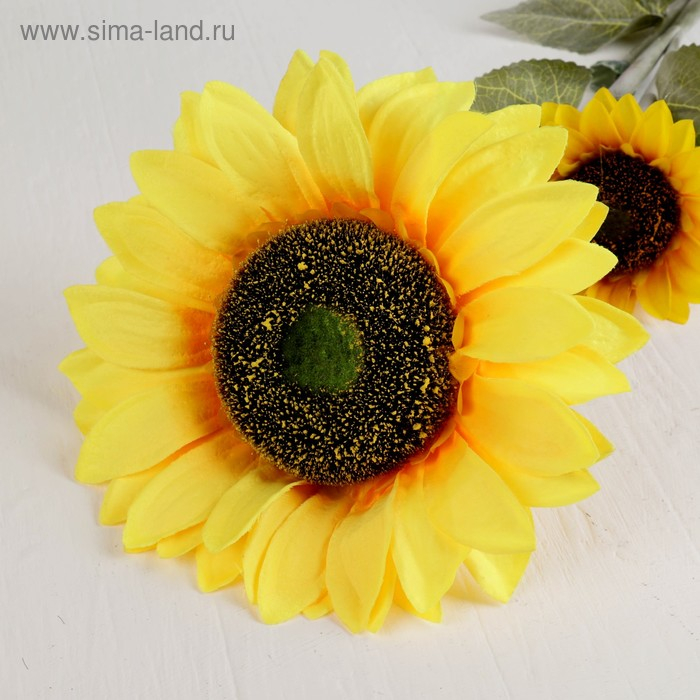Цветы искусственные Цветы искусственные "Подсолнух, три бутона" 26х115 см