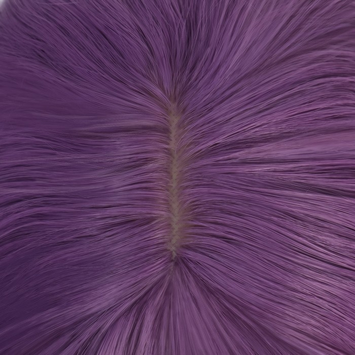 Парик искусственный, с чёлкой, каре имитация кожи, 40 см, 160 гр, цвет сиреневый Парик искусственный, с чёлкой, каре имитация кожи, 40 см, 160 гр, цвет сиреневый