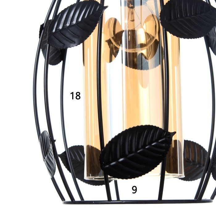 Светильник BayerLux Светильник BayerLux "Лаура" E27 40Вт черный 18х18х20-120 см