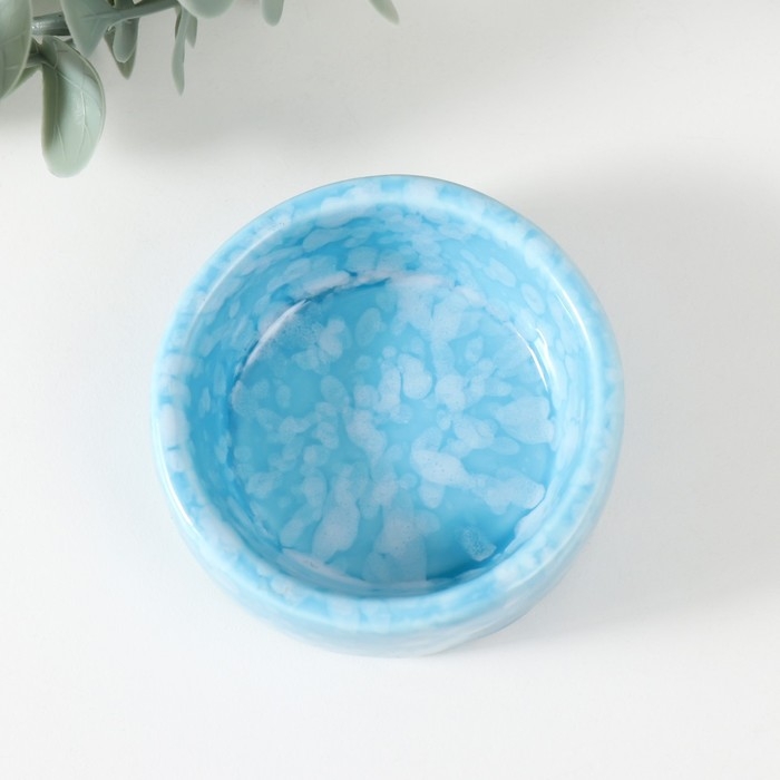 Подсвечник керамика Подсвечник керамика "Белые капли" 2,5х6,5х6,5 см