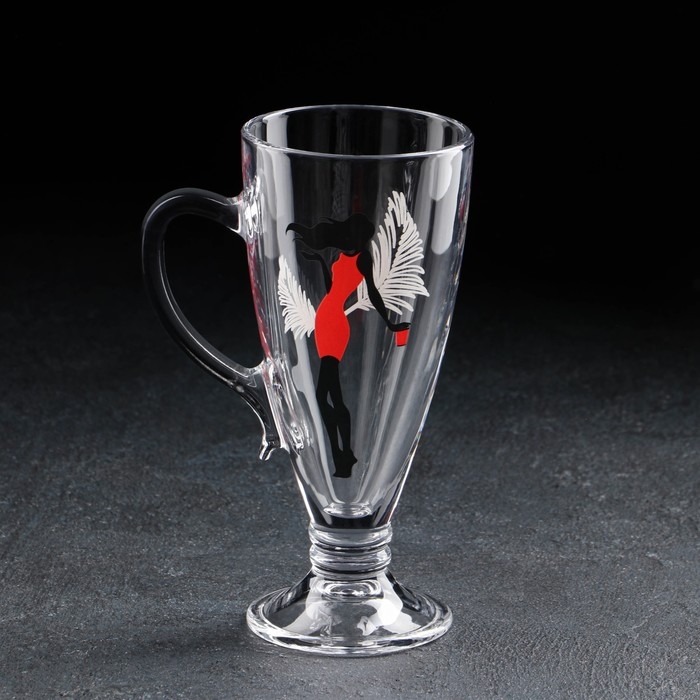 Кружка стеклянная «Мисс», для чая/кофе, 250 мл, МИКС Кружка стеклянная «Мисс», для чая/кофе, 250 мл, МИКС