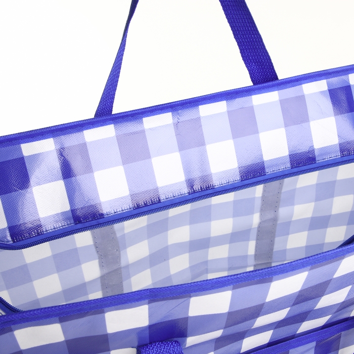 Сумка хозяйственная на молнии, цвет синий Сумка хозяйственная на молнии, цвет синий