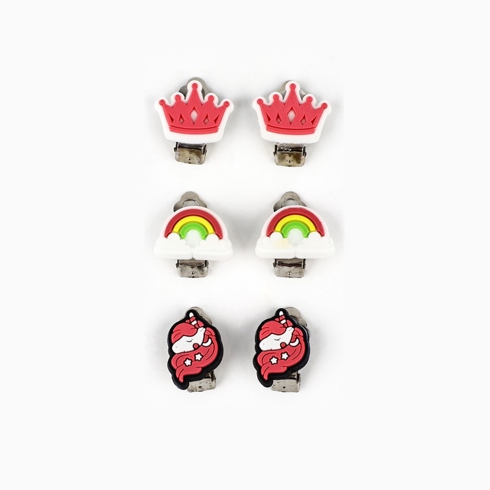 Клипсы детские  Клипсы детские "Самой милой", 1,5 х1,5 см, МИКС