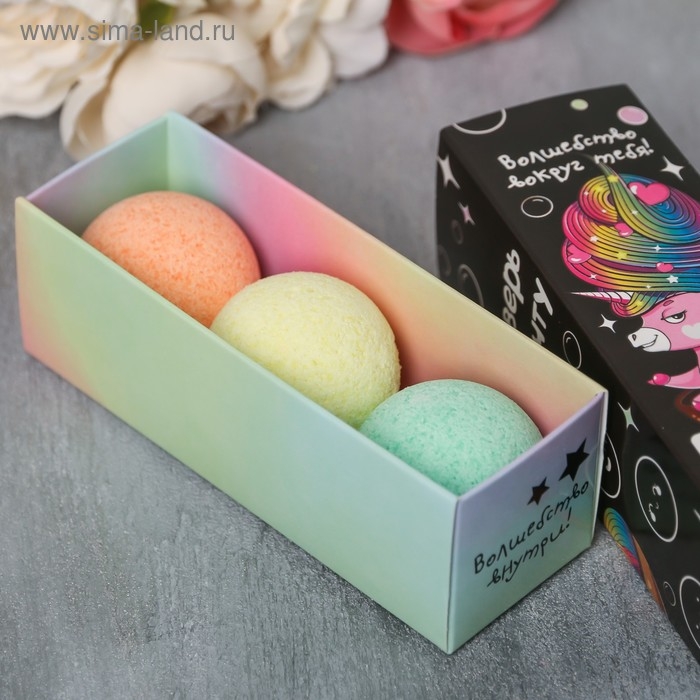 Набор бомбочки для ванны BEAUTY FОХ «Волшебство», 3х40 г