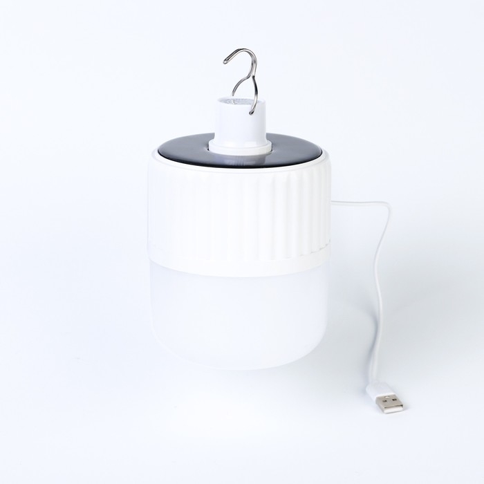 Фонарь кемпинговый аккумуляторный, 120 Вт, 2400 мАч, SMD 2835, 4 режима, солнечная батарея Фонарь кемпинговый аккумуляторный, 120 Вт, 2400 мАч, SMD 2835, 4 режима, солнечная батарея