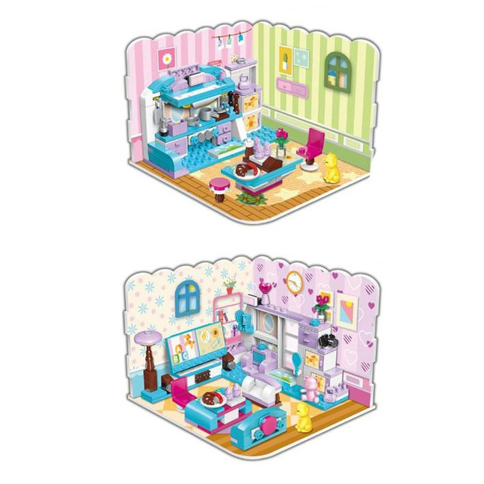 Конструктор «Комната девчонки», 194 детали Конструктор «Комната девчонки», 194 детали