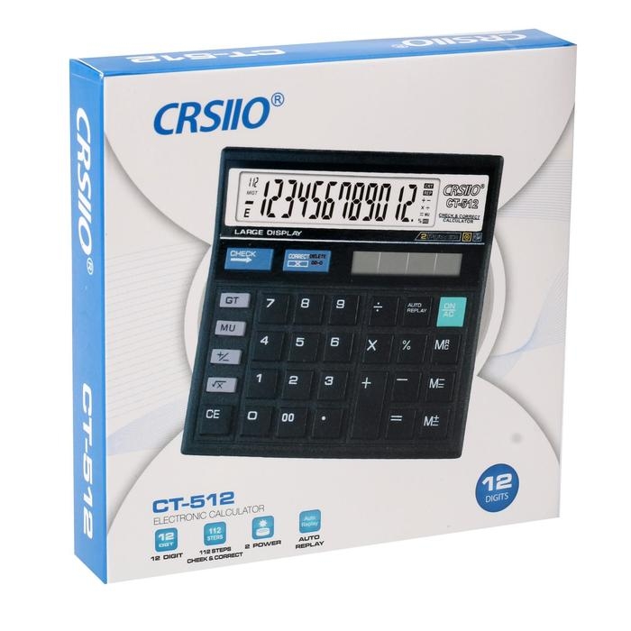 Калькулятор настольный, 12-разрядный, CT-512