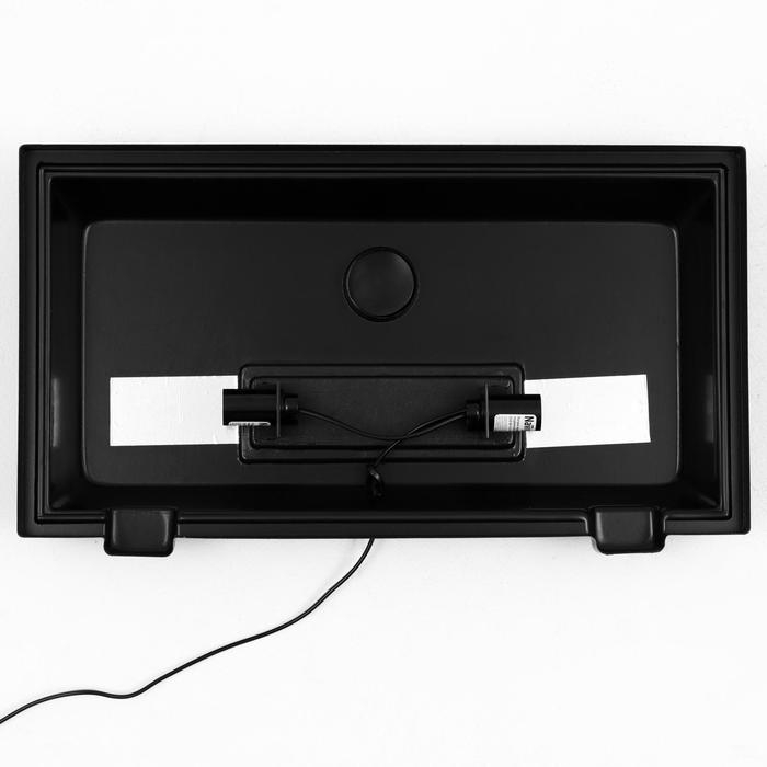 Аквариум Аквариум "Прямоугольный" с крышкой, 50 литров, 51 х 27 х 35 см, чёрный