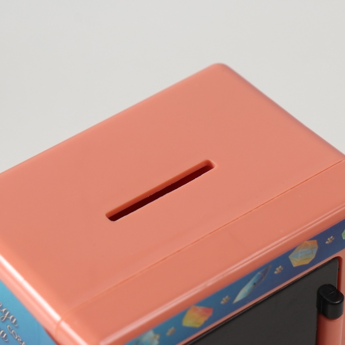 Копилка пластик Копилка пластик "Сейф. Котик и драгоценности" 8,5х6х8,5см