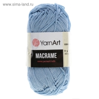 Пряжа "Macrame Макраме" 100% полиэстер 130м/90гр (133 голубой)