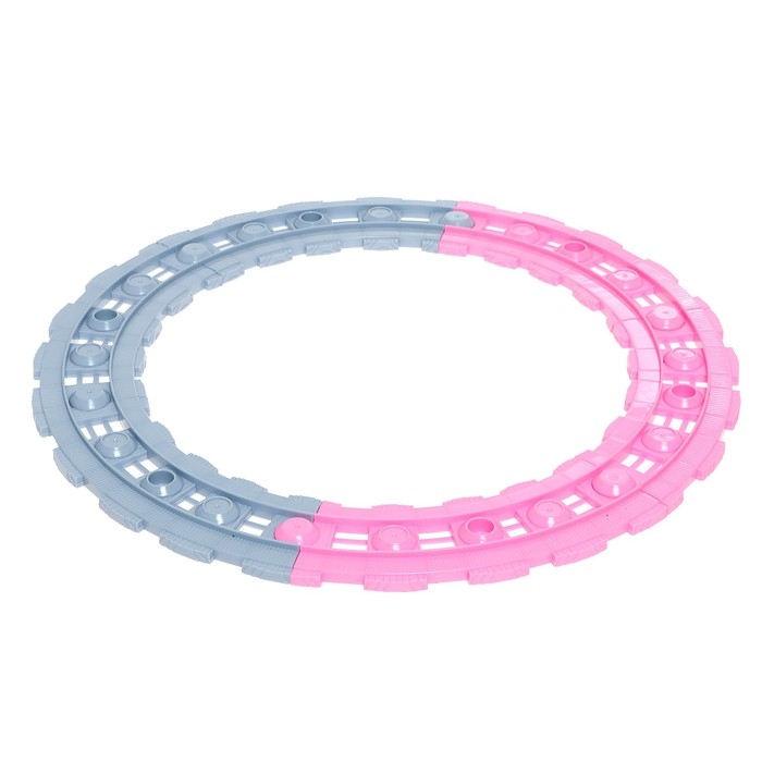 Автотрек «Розовая машинка», работает от батареек, дорожные знаки в комплекте Автотрек «Розовая машинка», работает от батареек, дорожные знаки в комплекте