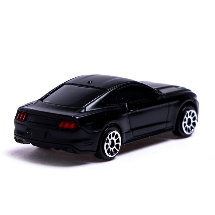 Машина металлическая FORD MUSTANG, 1:64, цвет чёрный матовый Машина металлическая FORD MUSTANG, 1:64, цвет чёрный матовый