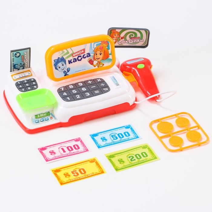 Касса-калькулятор «Фикси касса», фиксики, звук, свет Касса-калькулятор «Фикси касса», фиксики, звук, свет