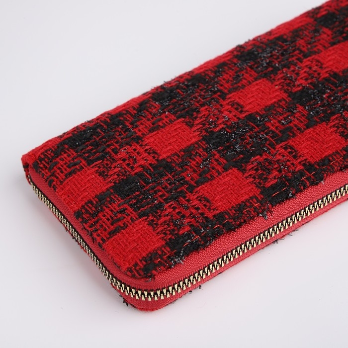 Кошелёк женский на молнии, цвет красный Кошелёк женский на молнии, цвет красный