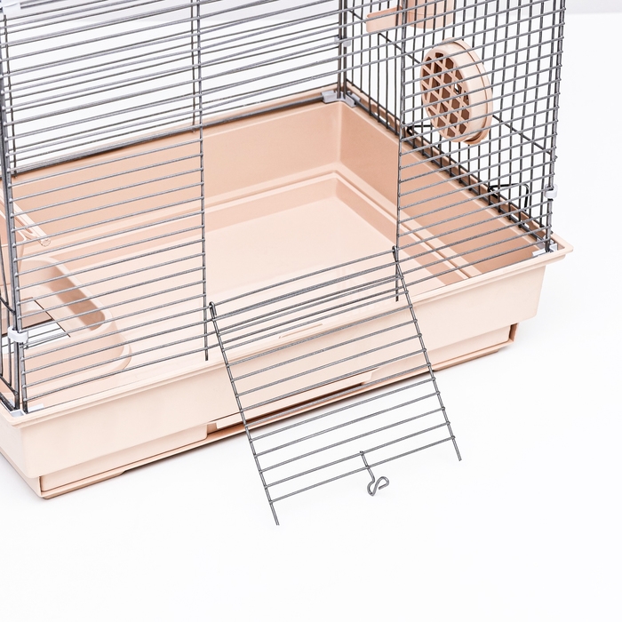 Клетка для птиц Клетка для птиц "Пижон" №101-Б, разборная, 42 х 30 х 65см (укомплект.) бежевая