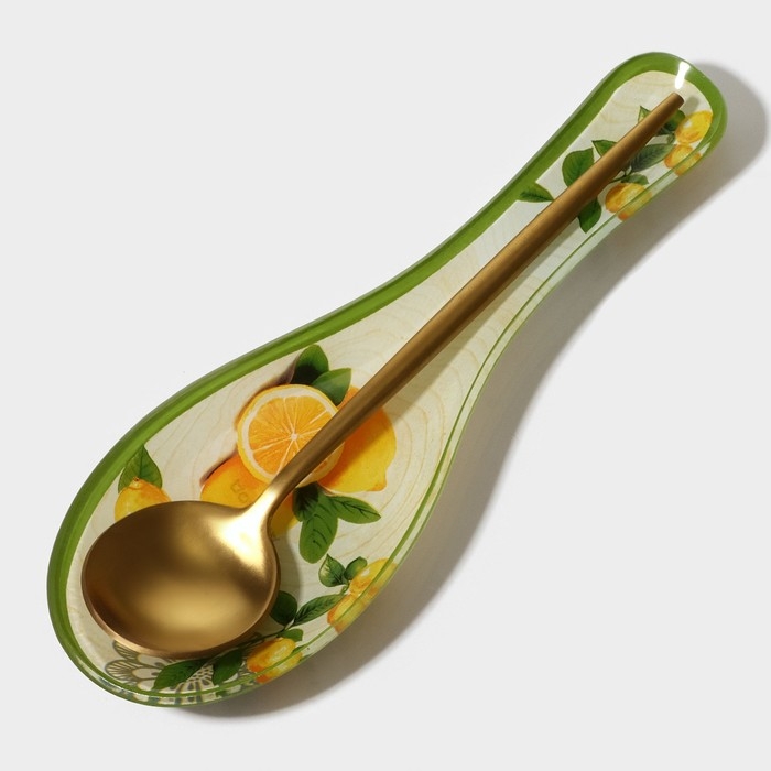 Подставка стеклянная под ложку Доляна «Дольче», 23,5×8,3 см Подставка стеклянная под ложку Доляна «Дольче», 23,5×8,3 см