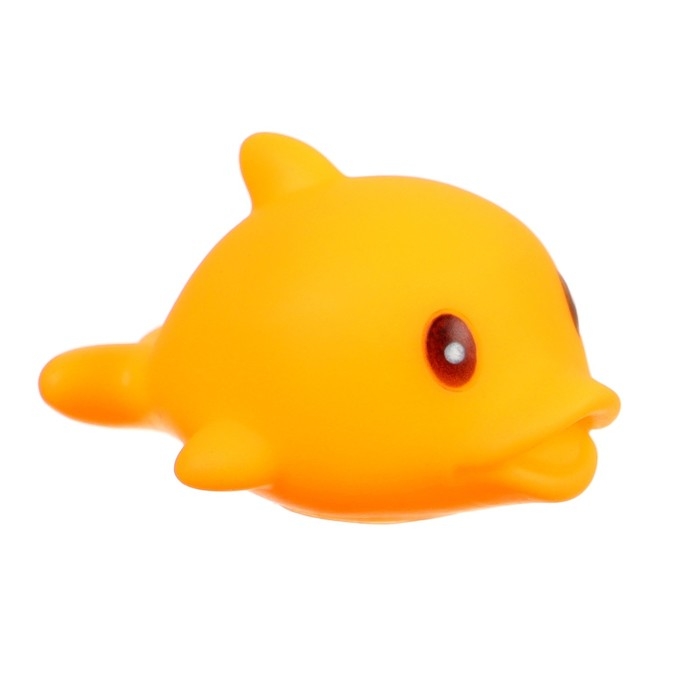 Набор резиновых игрушек для ванны «Поймай дельфина», 8 см, с пищалкой, 6 шт, сачок, Крошка Я Набор резиновых игрушек для ванны «Поймай дельфина», 8 см, с пищалкой, 6 шт, сачок, Крошка Я