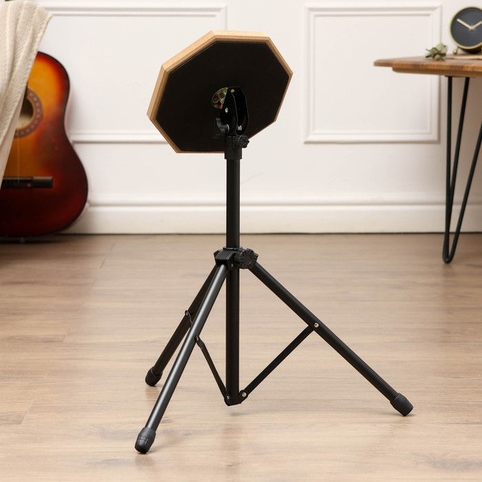 Набор барабанщика Music Life: пэд 8 дюймов, стойка, барабанные палочки, синий