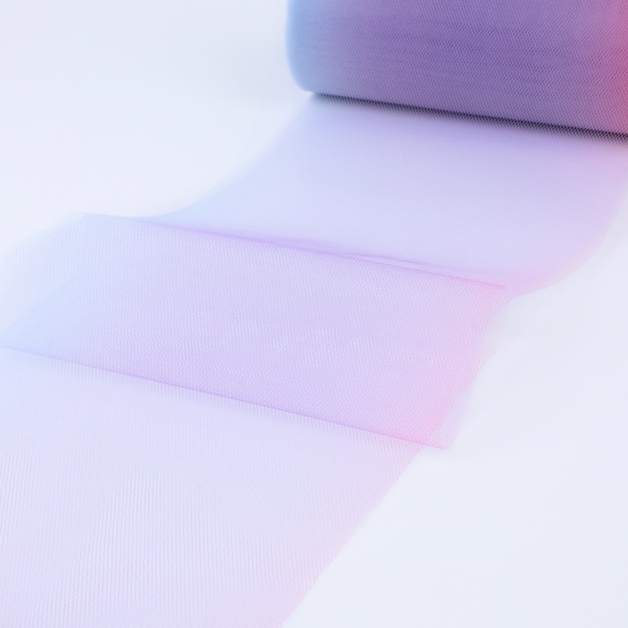 Фатин, 15 см, 11 ± 1 г/кв.м, 23 ± 1 м, цвет фиолетовый градиент №7 Фатин, 15 см, 11 ± 1 г/кв.м, 23 ± 1 м, цвет фиолетовый градиент №7