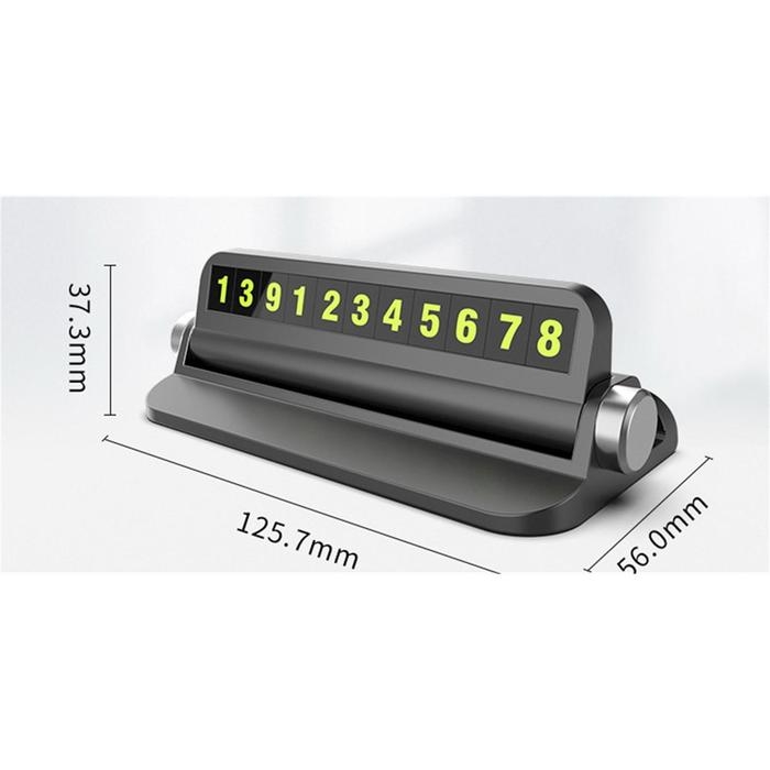 Табличка для номера телефона поворотная, черный Табличка для номера телефона поворотная, черный