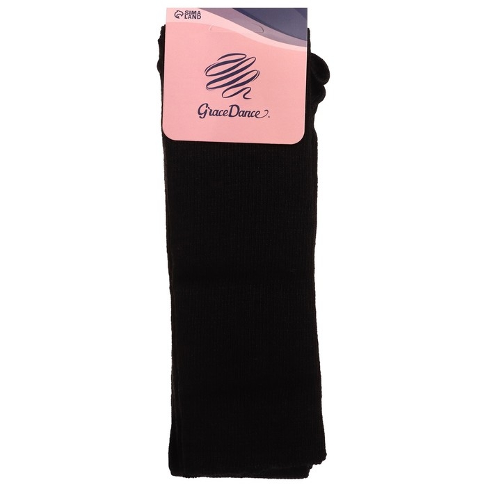 Гетры для гимнастики и танцев Grace Dance №1, длина 70 см, цвет чёрный Гетры для гимнастики и танцев Grace Dance №1, длина 70 см, цвет чёрный