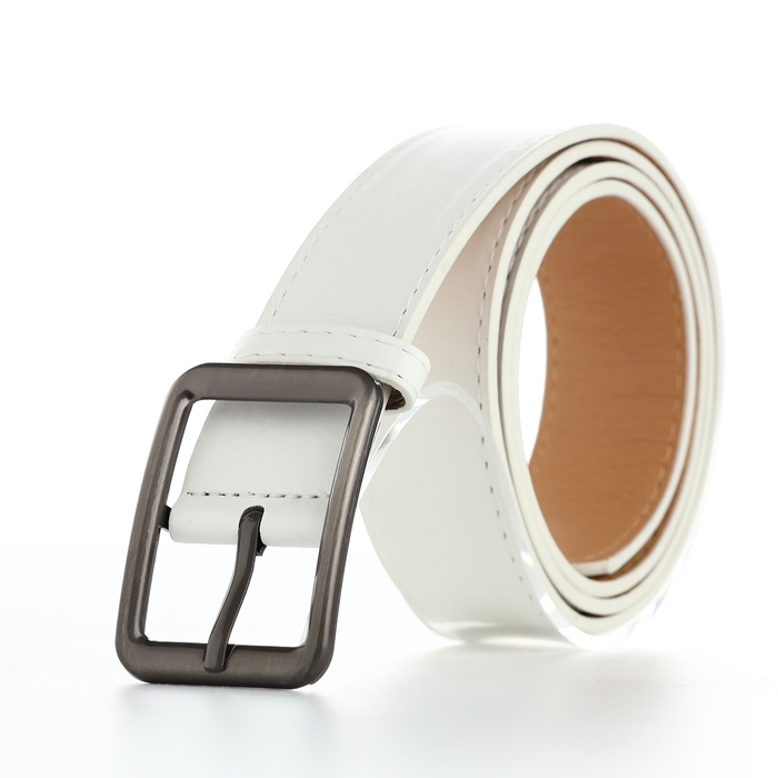 Ремень женский, ширина 3,5 см, цвет белый Ремень женский, ширина 3,5 см, цвет белый