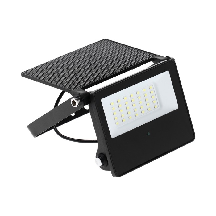 Садовый светильник на солнечной батарее, с датчиками движения и освещенности Uniel, LED, IP65, 6500К, 1300 Лм, 122х90х32 мм, цвет чёрный Садовый светильник на солнечной батарее, с датчиками движения и освещенности Uniel, LED, IP65, 6500К, 1300 Лм, 122х90х32 мм, цвет чёрный