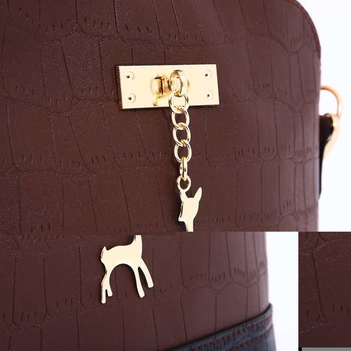 Сумка кросс-боди на молнии, цвет коричневый Сумка кросс-боди на молнии, цвет коричневый