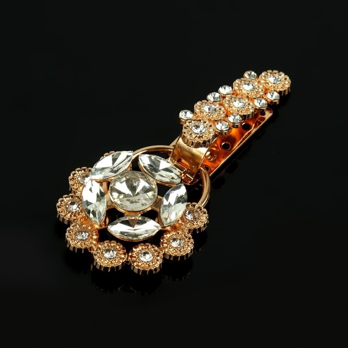 Декоративная застёжка, 9,4 × 4,5 см, цвет золотой Декоративная застёжка, 9,4 × 4,5 см, цвет золотой