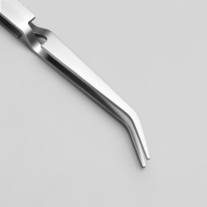 Пинцет-шабер для наращивания ногтей, 16,5 см, цвет серебристый Пинцет-шабер для наращивания ногтей, 16,5 см, цвет серебристый