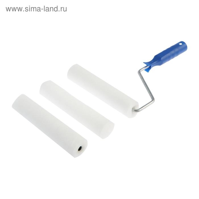 Набор малярный ТУНДРА, валик, поролон, 180 мм, рукоятка d=6 мм, D=15 мм, 2 запасных шубки Набор малярный ТУНДРА, валик, поролон, 180 мм, рукоятка d=6 мм, D=15 мм, 2 запасных шубки