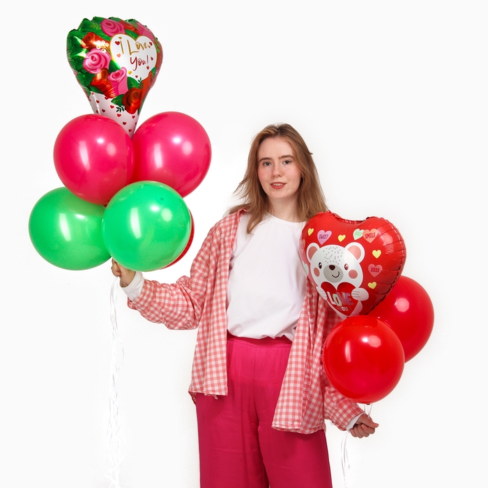 Набор шаров «Свидание», фольга, латекс, 10 шт. Набор шаров «Свидание», фольга, латекс, 10 шт.