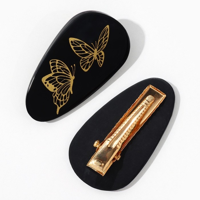 Заколка для волос акриловая каплевидная «Нежность», микс, 4 х 2 см Заколка для волос акриловая каплевидная «Нежность», микс, 4 х 2 см