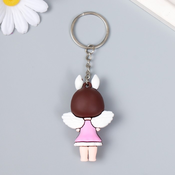 Брелок резина  Брелок резина "Малышка-ангелочек" МИКС 2,2х4,2х7 см