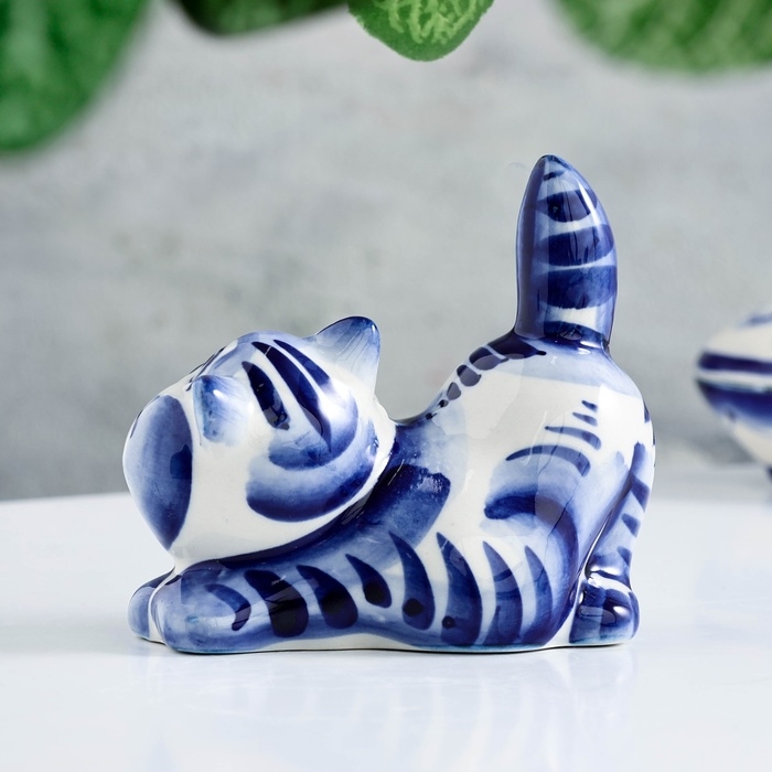 Сувенир Сувенир "Кот Чеширский", гжель