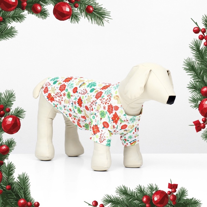 Толстовка для животных Толстовка для животных "Новогодняя карусель", размер XL