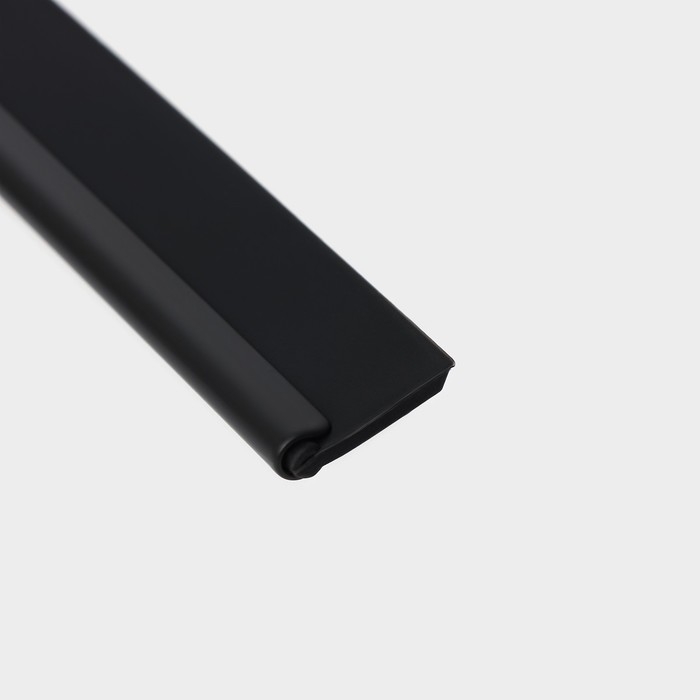 Водосгон из нержавеющей стали с комплектом держателей Raccoon, 25×16 см, цвет чёрный Водосгон из нержавеющей стали с комплектом держателей Raccoon, 25×16 см, цвет чёрный