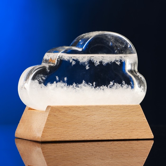 Барометр - штормгласс Барометр - штормгласс "Облачко" 11х7х4см, МИКС