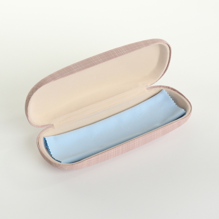 Футляр для очков на хлопушке, длина 16 см, цвет розовый Футляр для очков на хлопушке, длина 16 см, цвет розовый