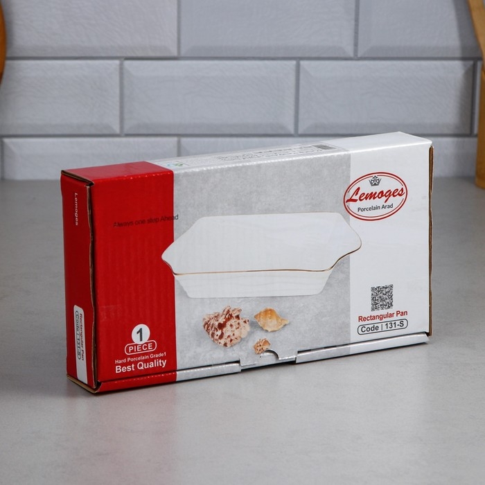 Форма для запекания, 1 л, фарфор, Иран Форма для запекания, 1 л, фарфор, Иран