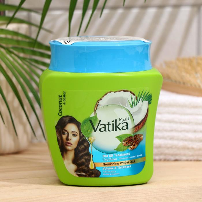 Маска для волос Dabur Vatika Naturals Volume & Thickness Coconut & Castor, 500 мл Маска для волос Dabur Vatika Naturals Volume & Thickness Coconut & Castor, 500 мл
