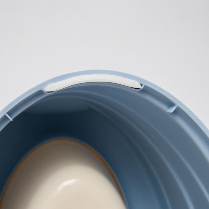 Горшок двухцветный, цвет светло-голубой Горшок двухцветный, цвет светло-голубой