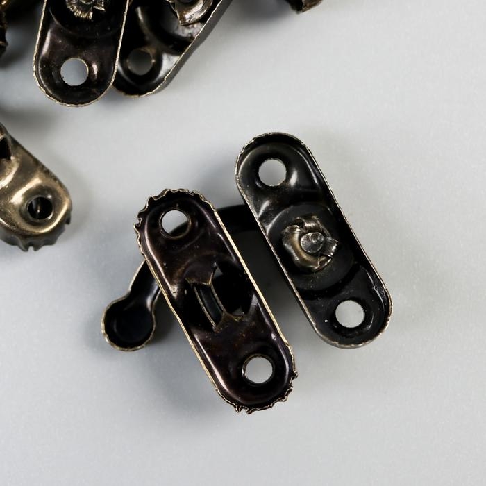 Замок металл для шкатулки Замок металл для шкатулки "Классика" (набор 10 шт) 2,4х2,2х0,5 см