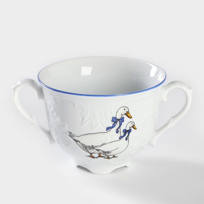 Бульонница «Рококо. Гуси», 330 мл, МИКС Бульонница «Рококо. Гуси», 330 мл, МИКС