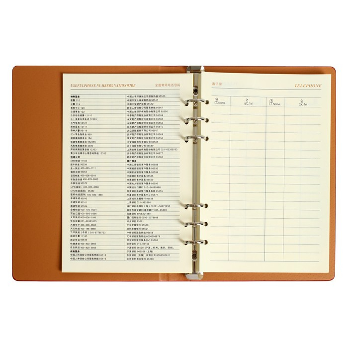 Органайзер на кольцах  Органайзер на кольцах "Престиж" А5, 92 листа в линейку, обложка кожзам, МИКС