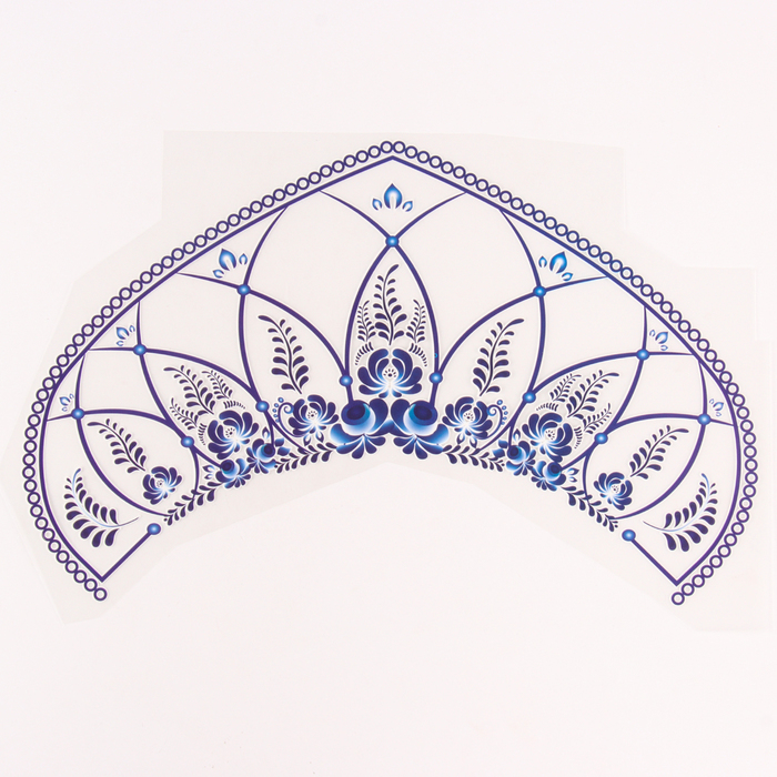 Термотрансфер «Гжель на белом», набор 10 шт. Термотрансфер «Гжель на белом», набор 10 шт.